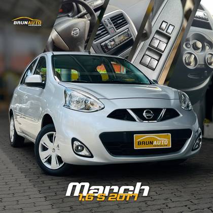 NISSAN MARCH 1.6 SV 16V FLEX 4P MANUAL NISSAN MARCH 1.6 SV 16V FLEX 4P MANUAL